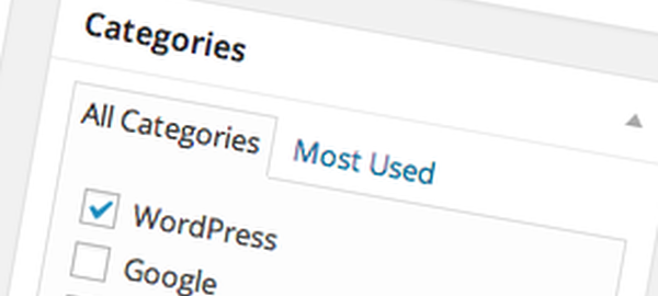 Adding Categories and Subcategories to WordPress